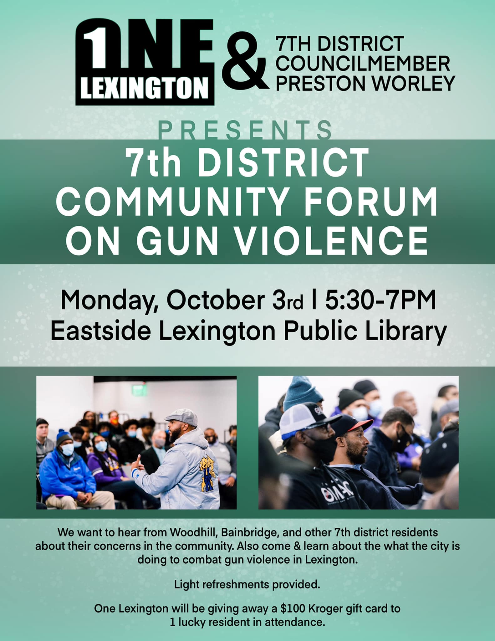 2022 October 3 Community Forum on Gun Violence East Lake